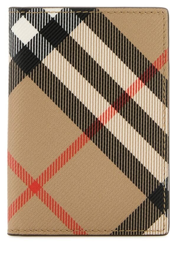 Burberry Man Printed E-Canvas Card Holder - 1