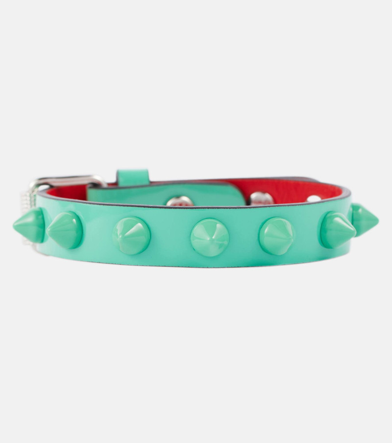 Loubilink embellished leather bracelet 1