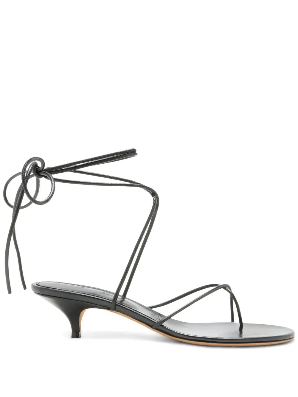 Slash Tie Sandals in Black - 1