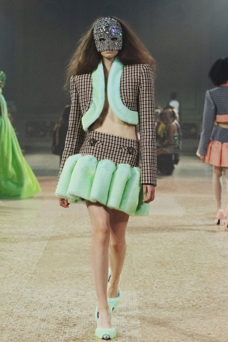 FAUX FUR TRIM CROPPED 장갑 6