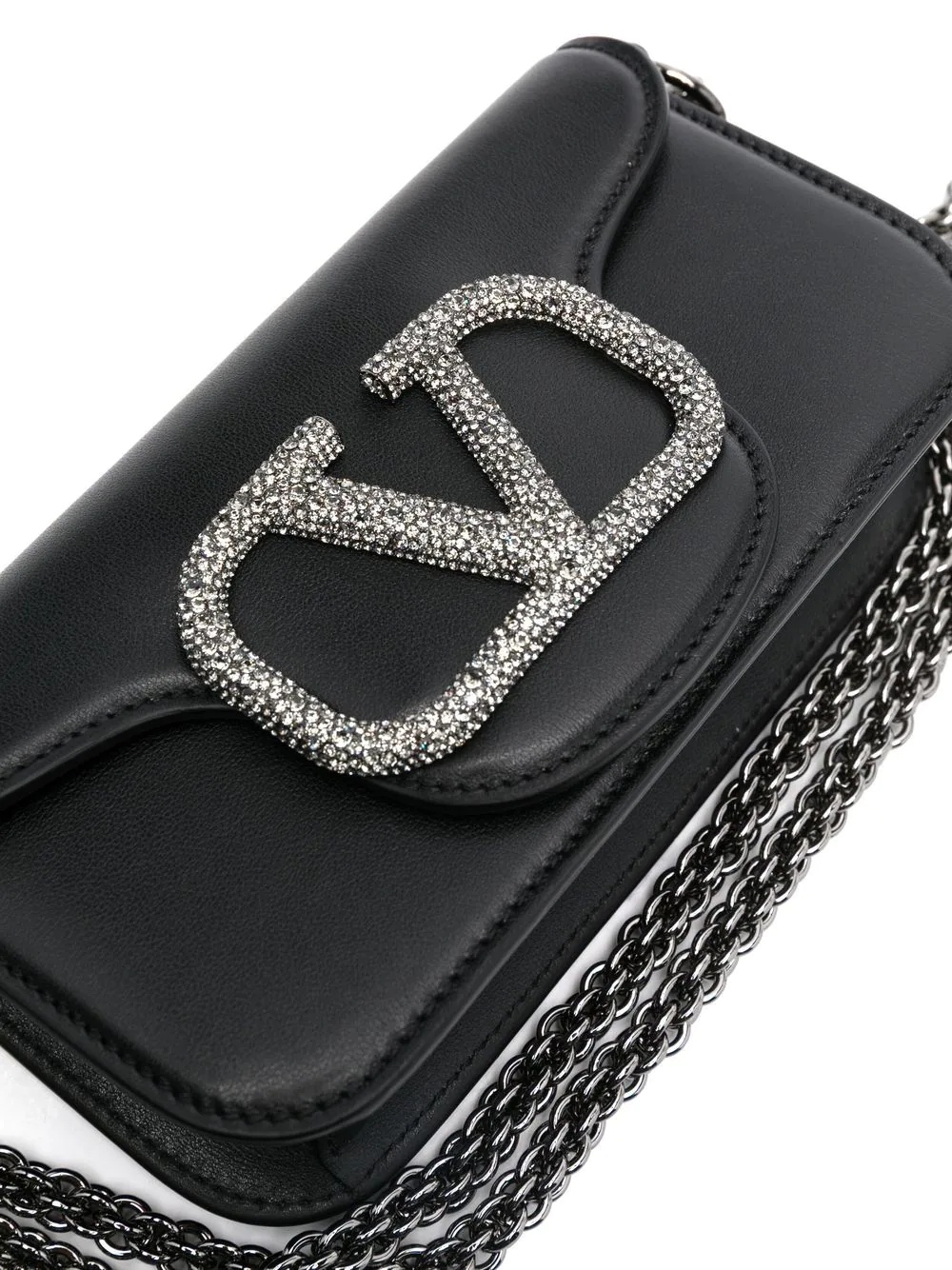 embellished VLogo crossbody bag - 5