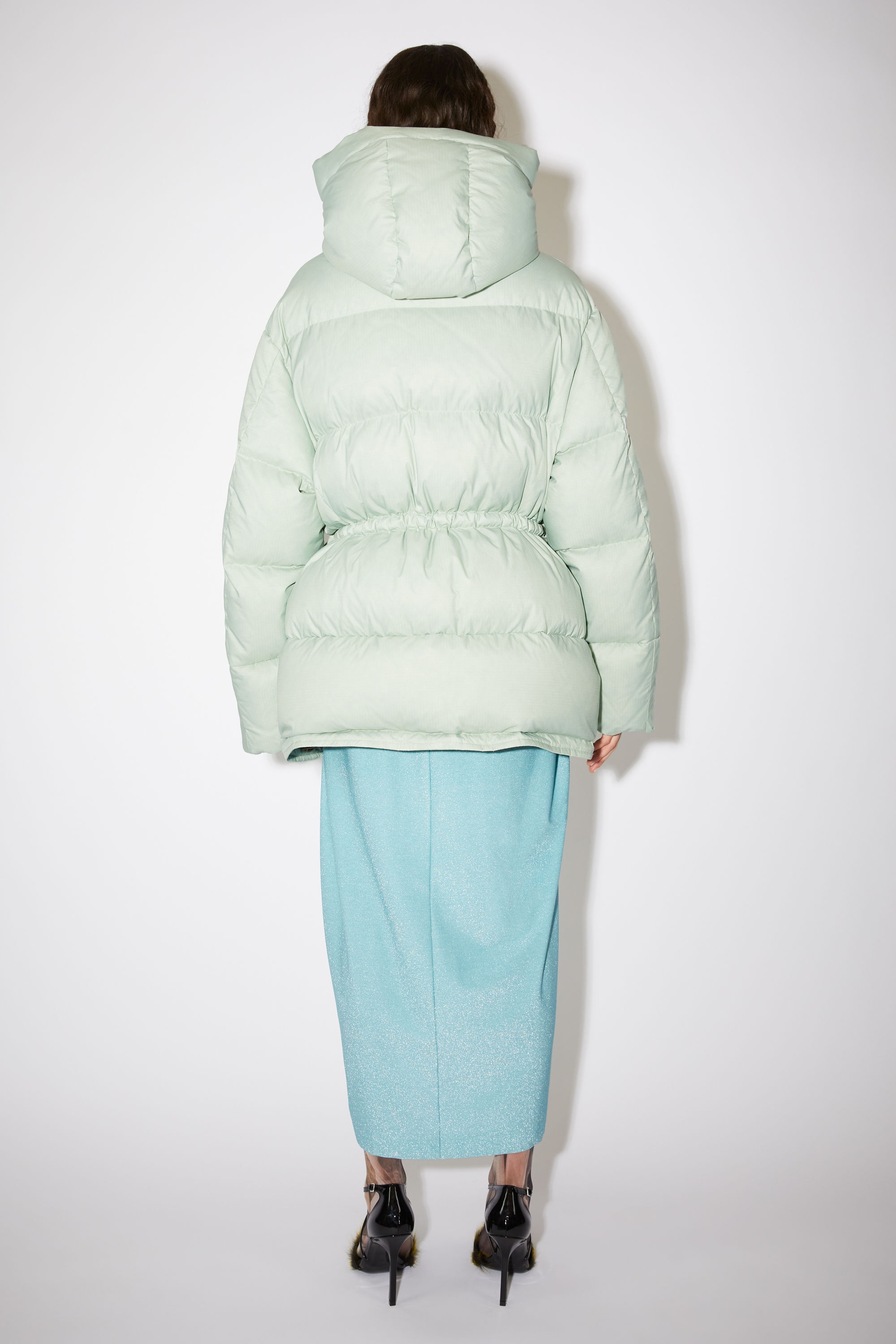 Hooded puffer jacket - Spearmint green - 3