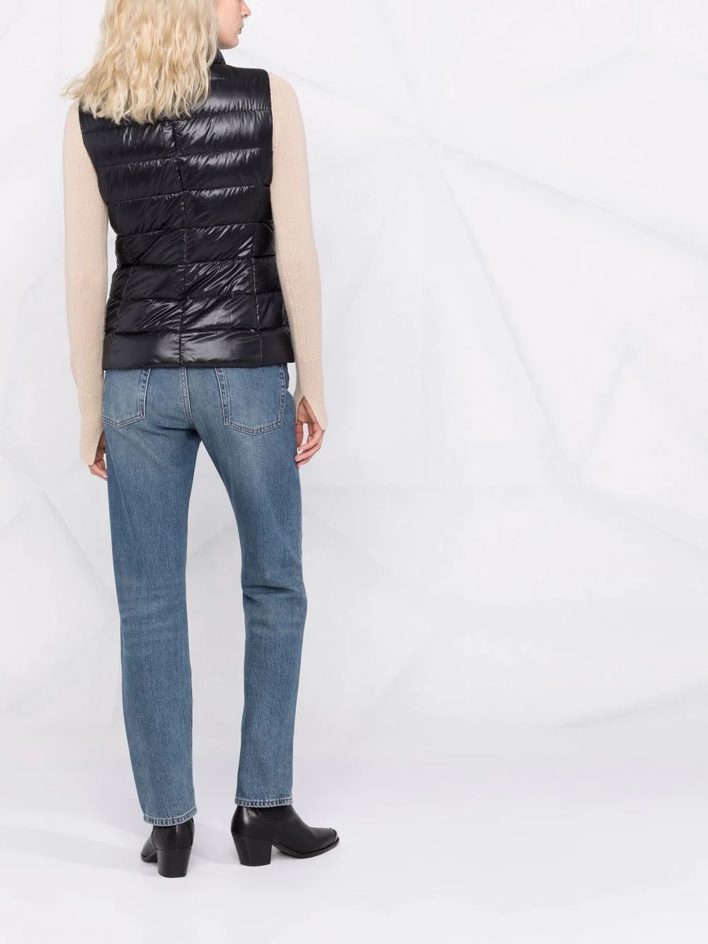 padded zip-up gilet - 6