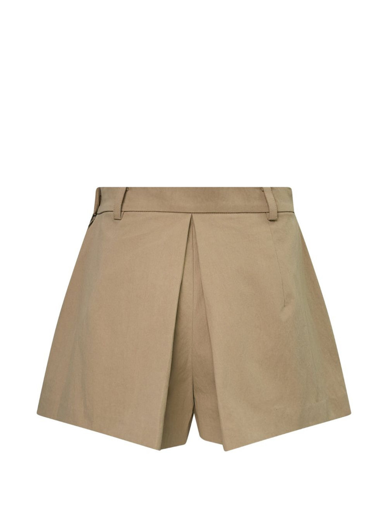 pushBUTTON pleated A-line shorts outlook
