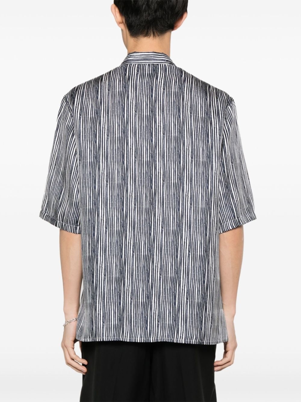 striped silk shirt - 4