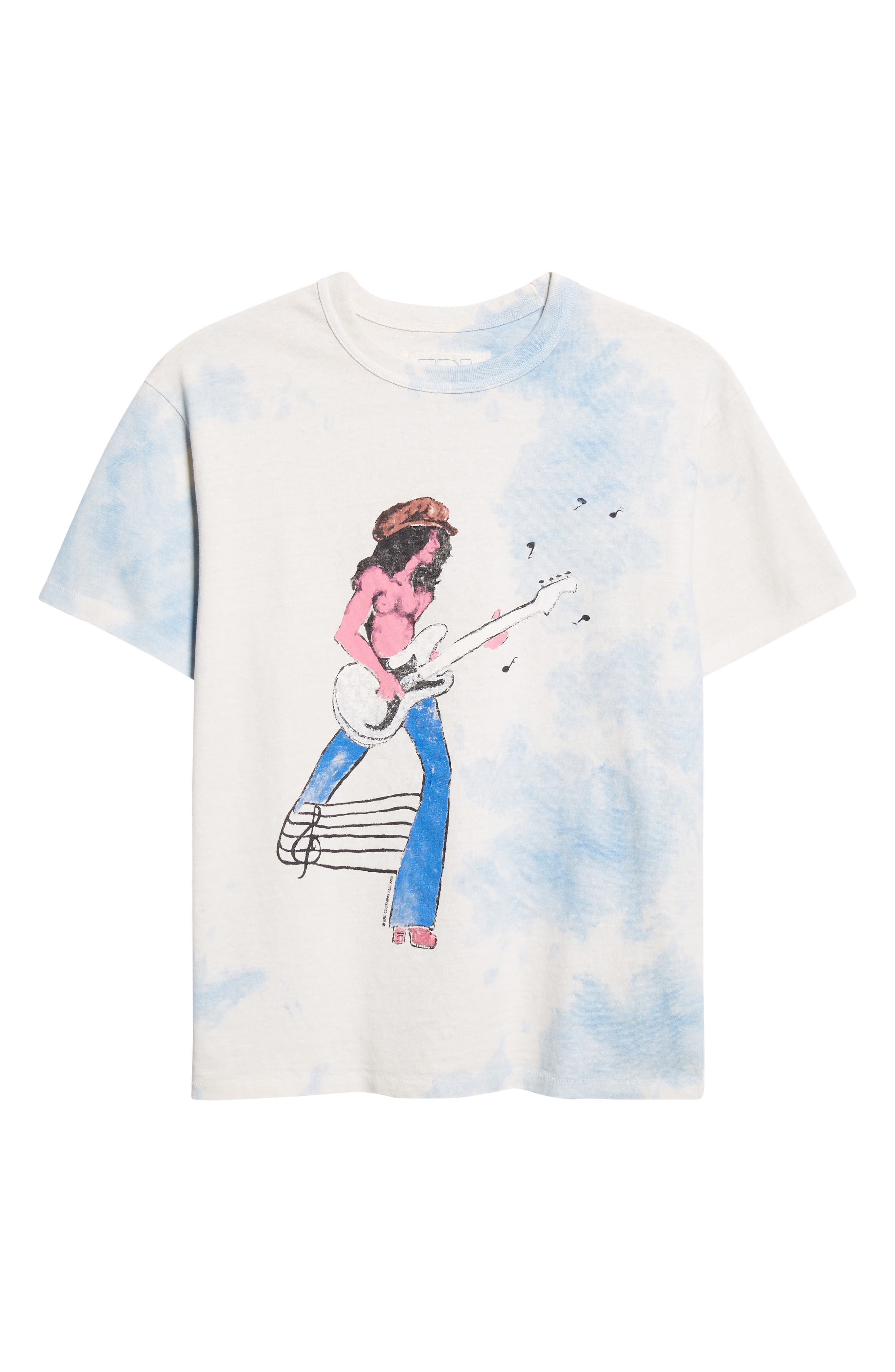 ERL Gender Inclusive Rocker Graphic T-Shirt in White Blue at Nordstrom - 6