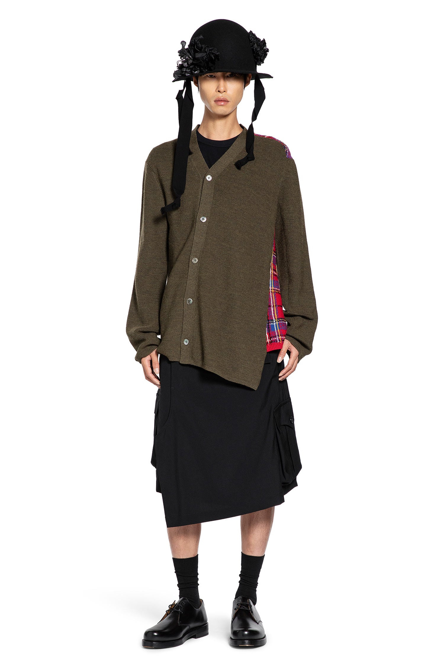 Asymmetric Paneled Sweater - 5
