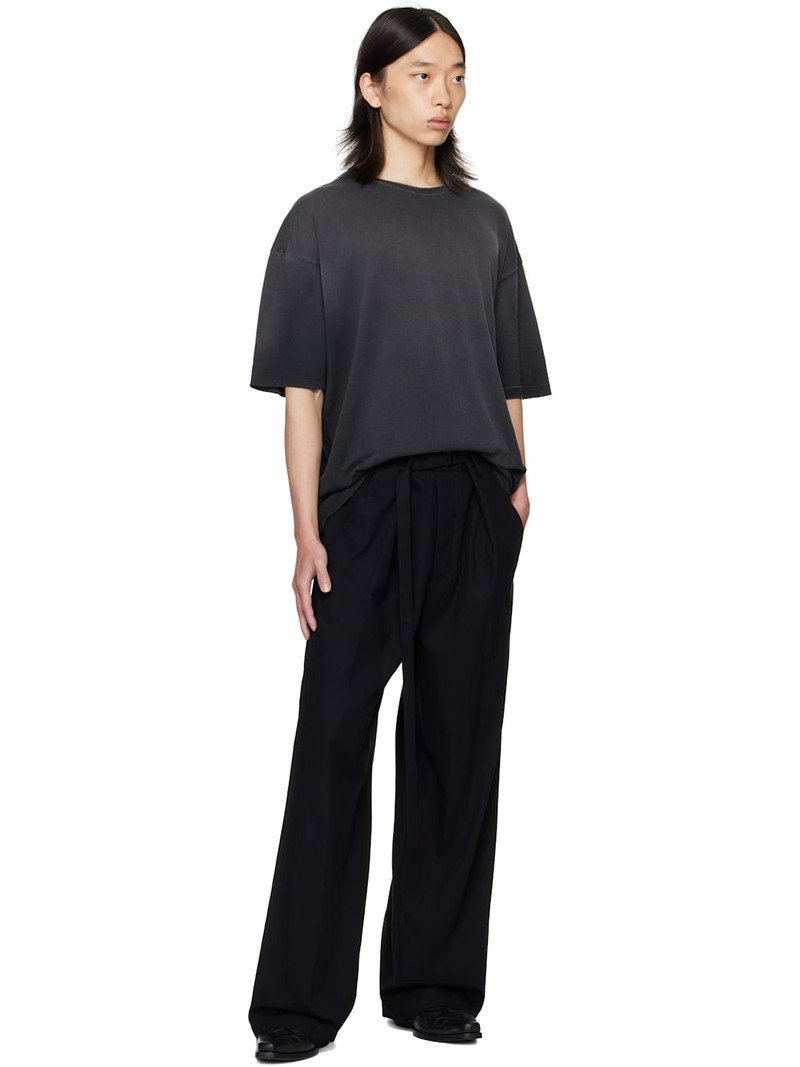 Ann Demeulemeester Black Norulf Workwear Trousers outlook