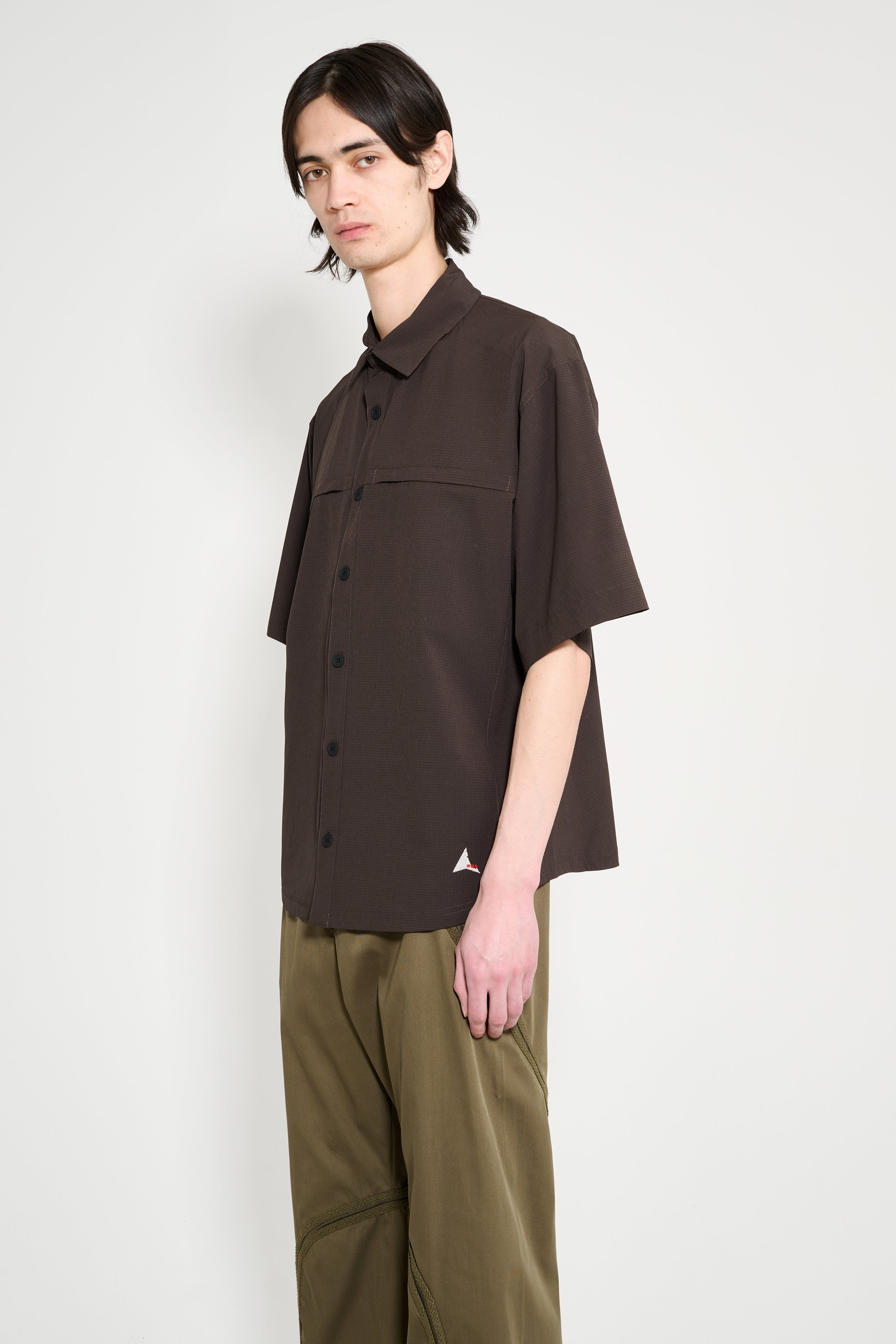 ROA DOT AIR SHIRT DARK BROWN - 2