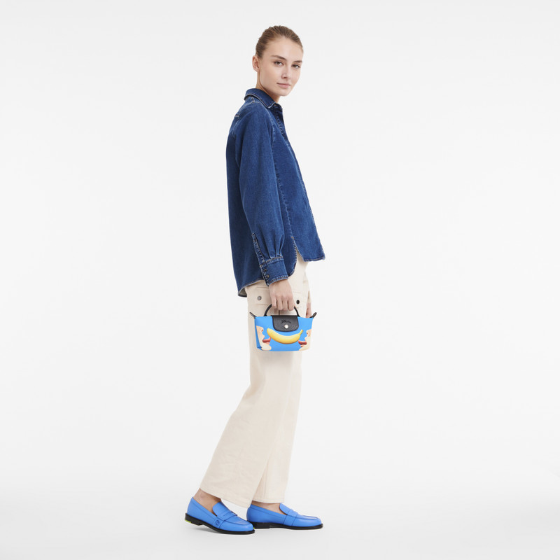 Longchamp Longchamp x ToiletPaper Pouch Blue - Canvas outlook