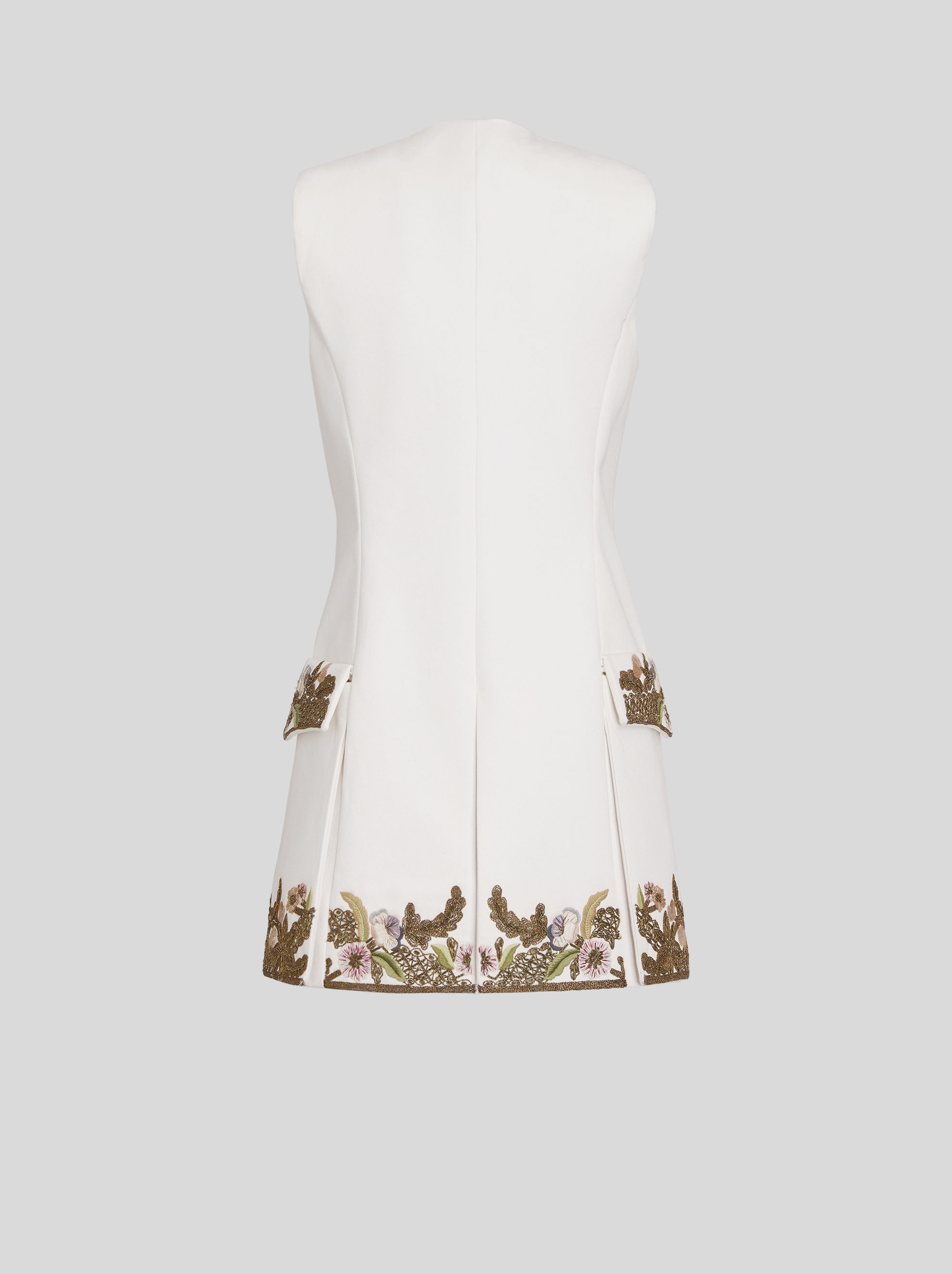 COTTON WAISTCOAT WITH EMBROIDERY - 5