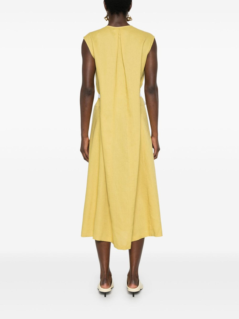 poplin linen wrap dress 4