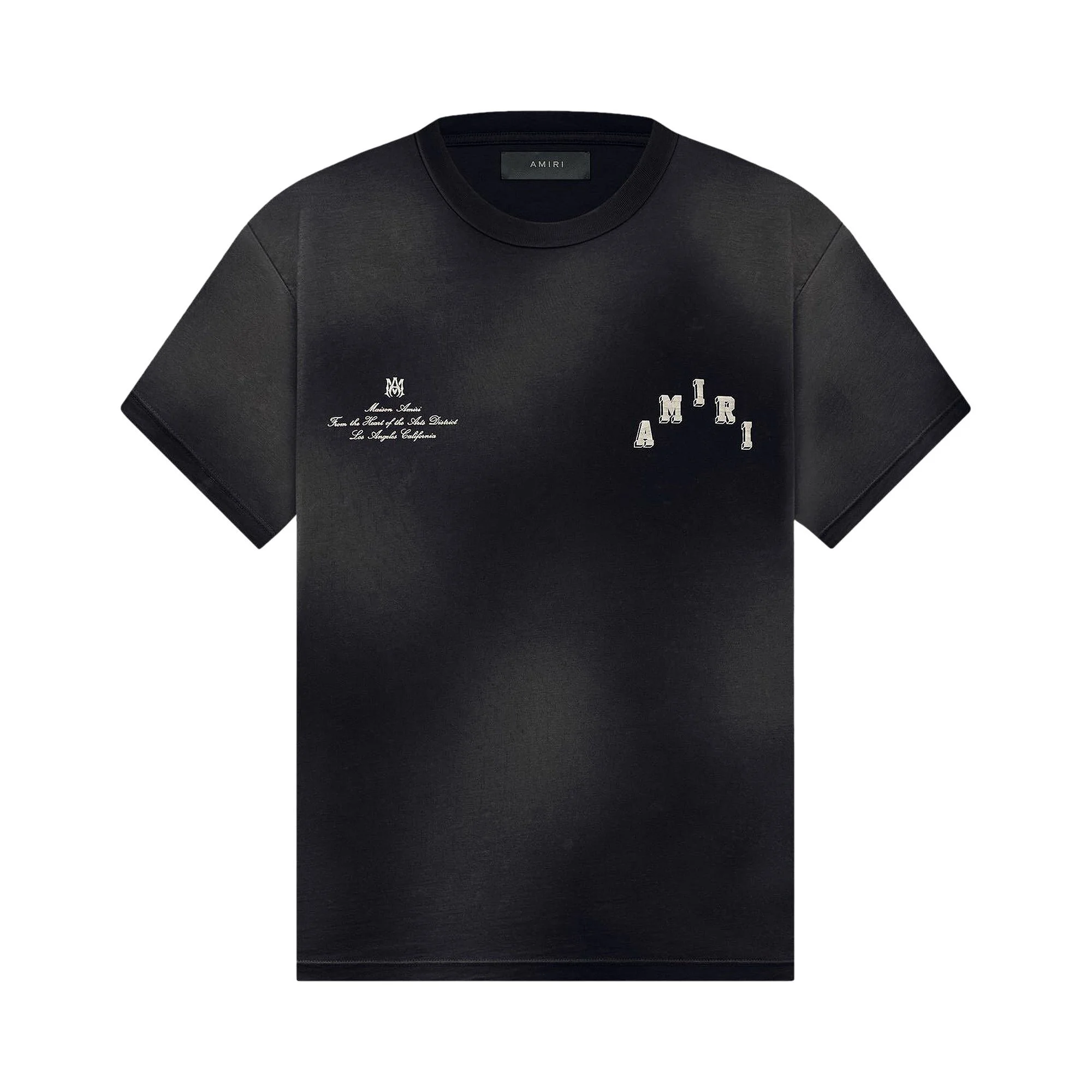 Amiri Vintage Collegiate Tee 'Black' - 1