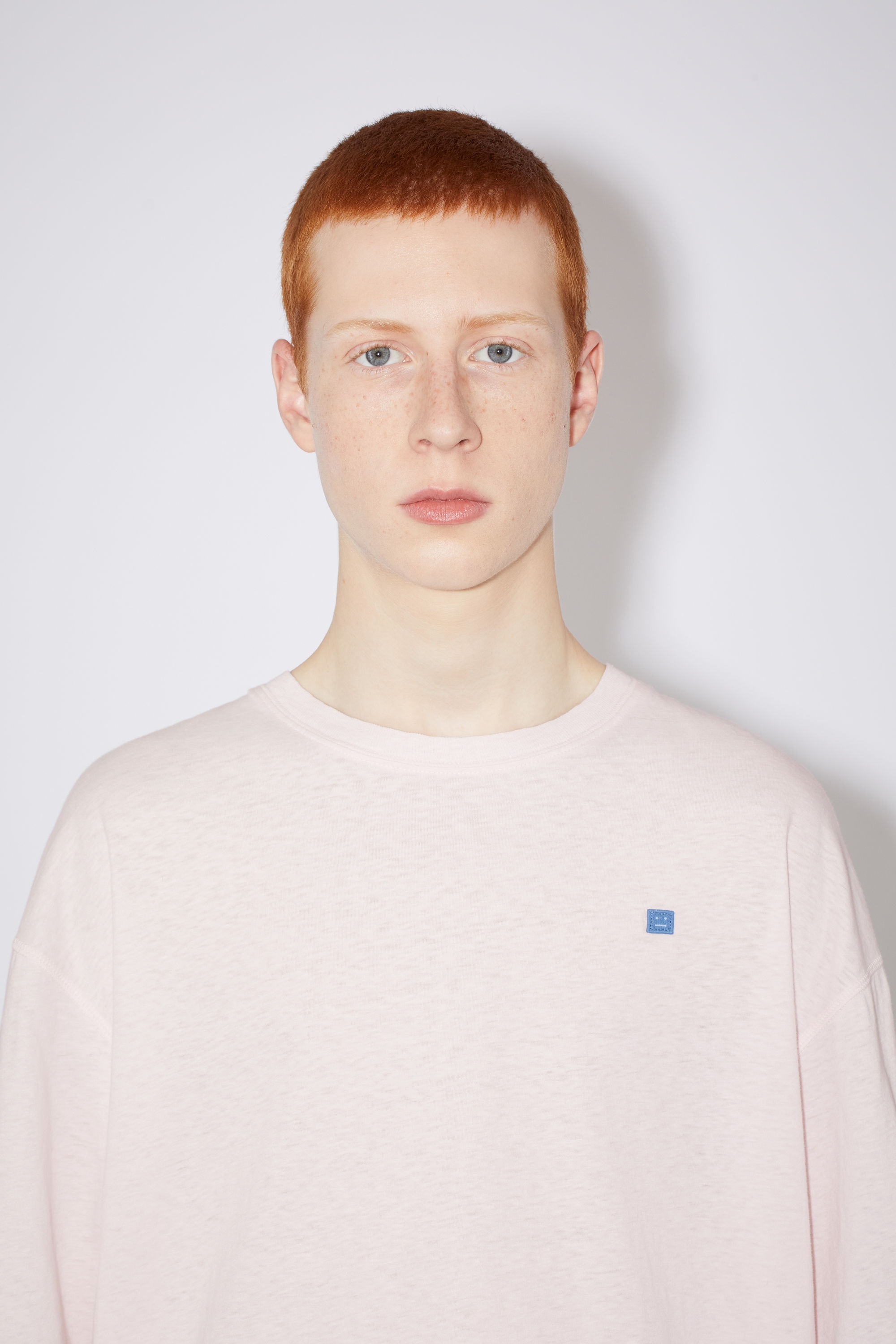 Crew neck t-shirt - Pastel pink - 4