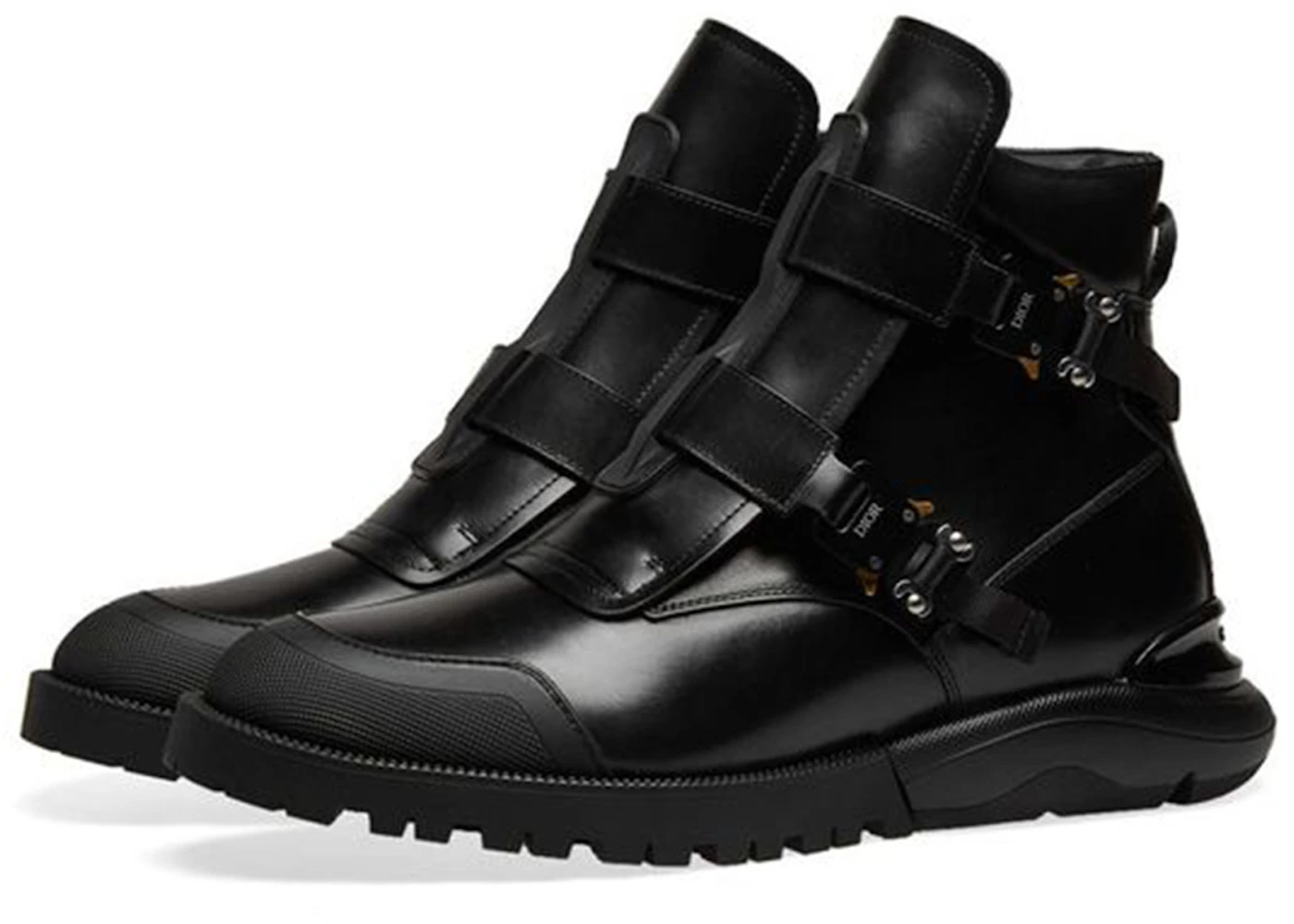 Dior Buckle Military Combat Boot Black - 2