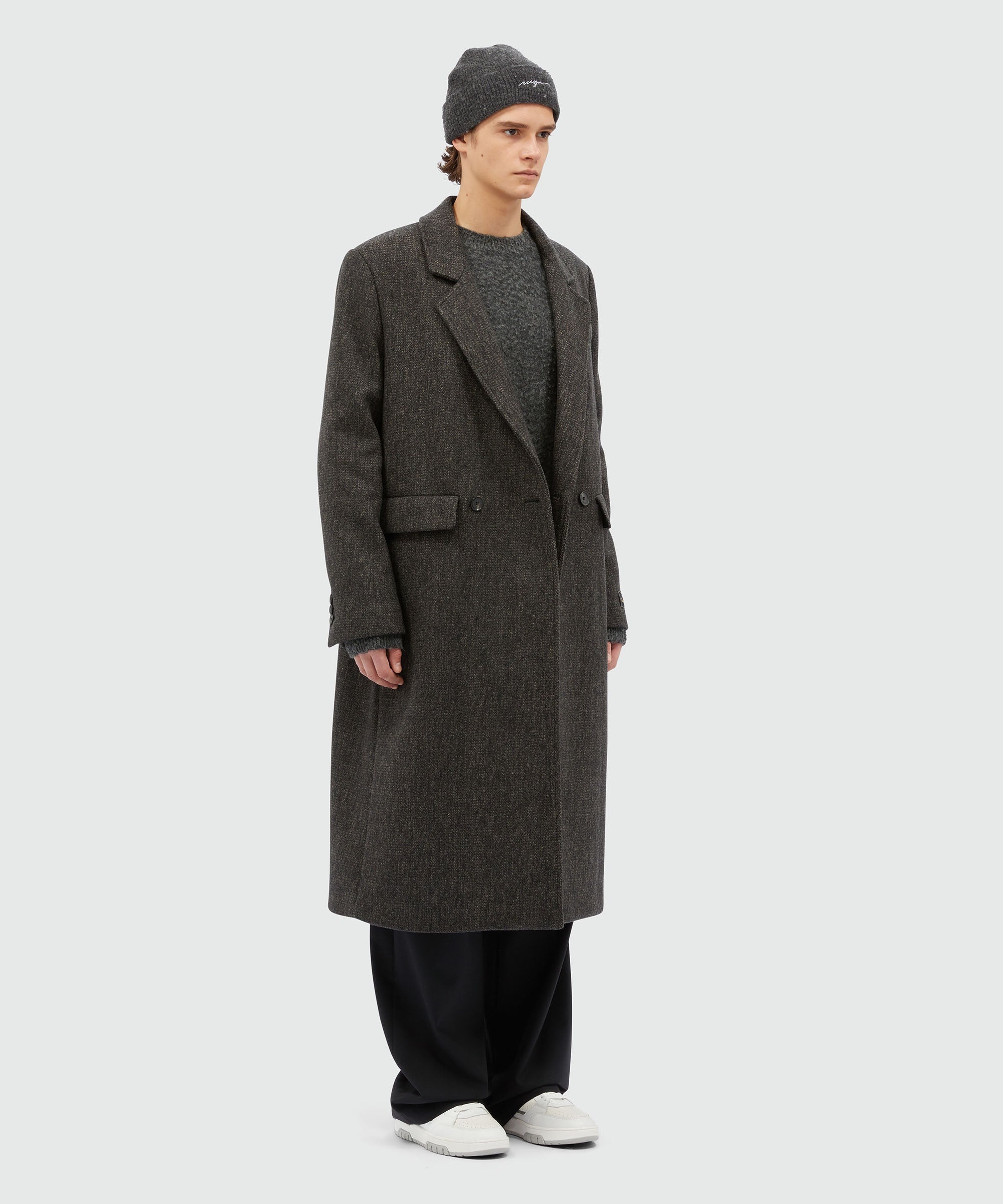MSGM Tailoring long wool coat - 4