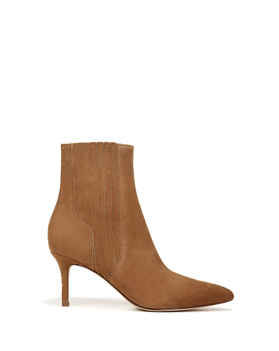 LISA SUEDE MID-HEEL BOOTIE - 7
