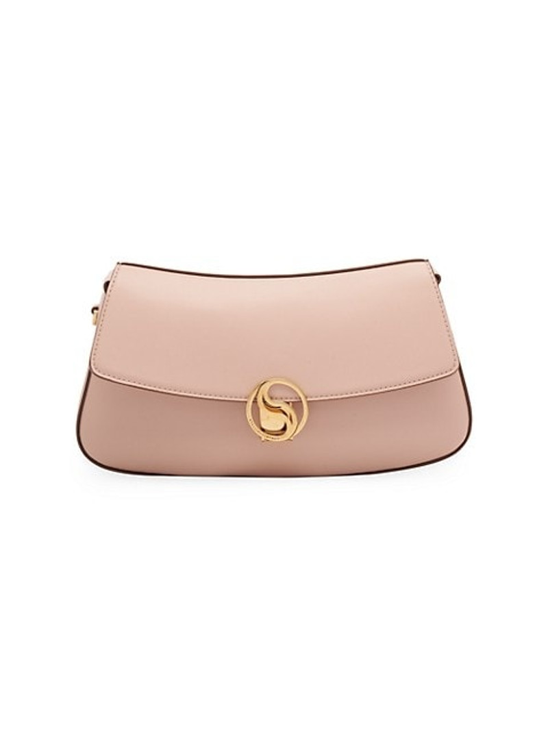 Logo Vegan Leather Shoulder Bag 1