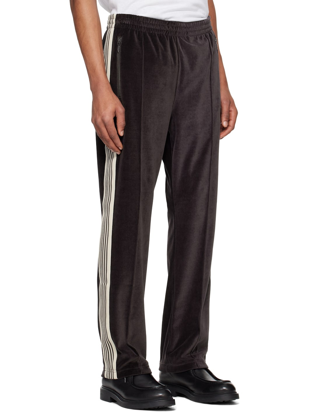 Black Narrow Track Pants - 2