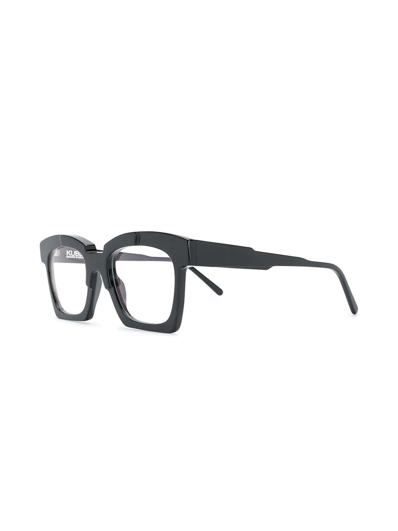 Kuboraum square-frame acetate eyeglasses outlook