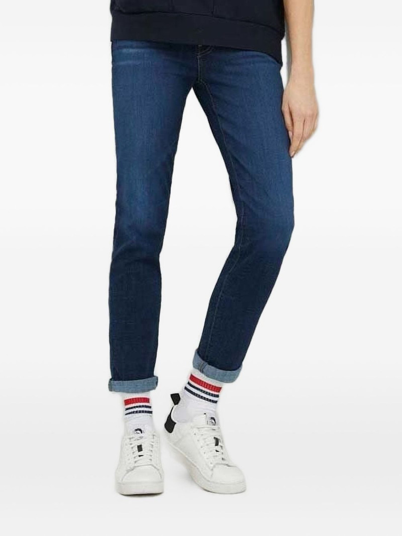 contrast-stitch denim jeans 1