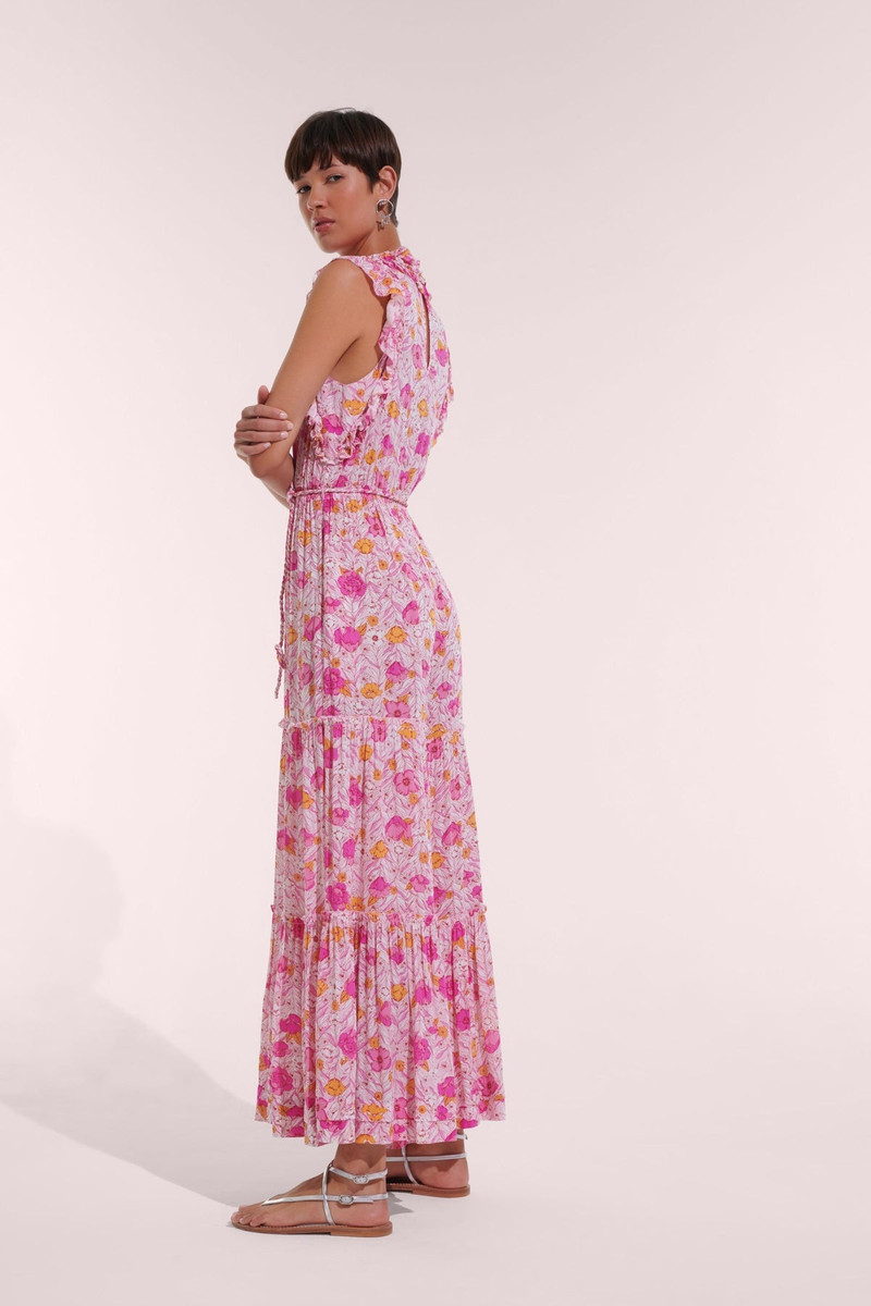 Poupette St Barth Long Jumpsuit Belene - Pink Petunia outlook