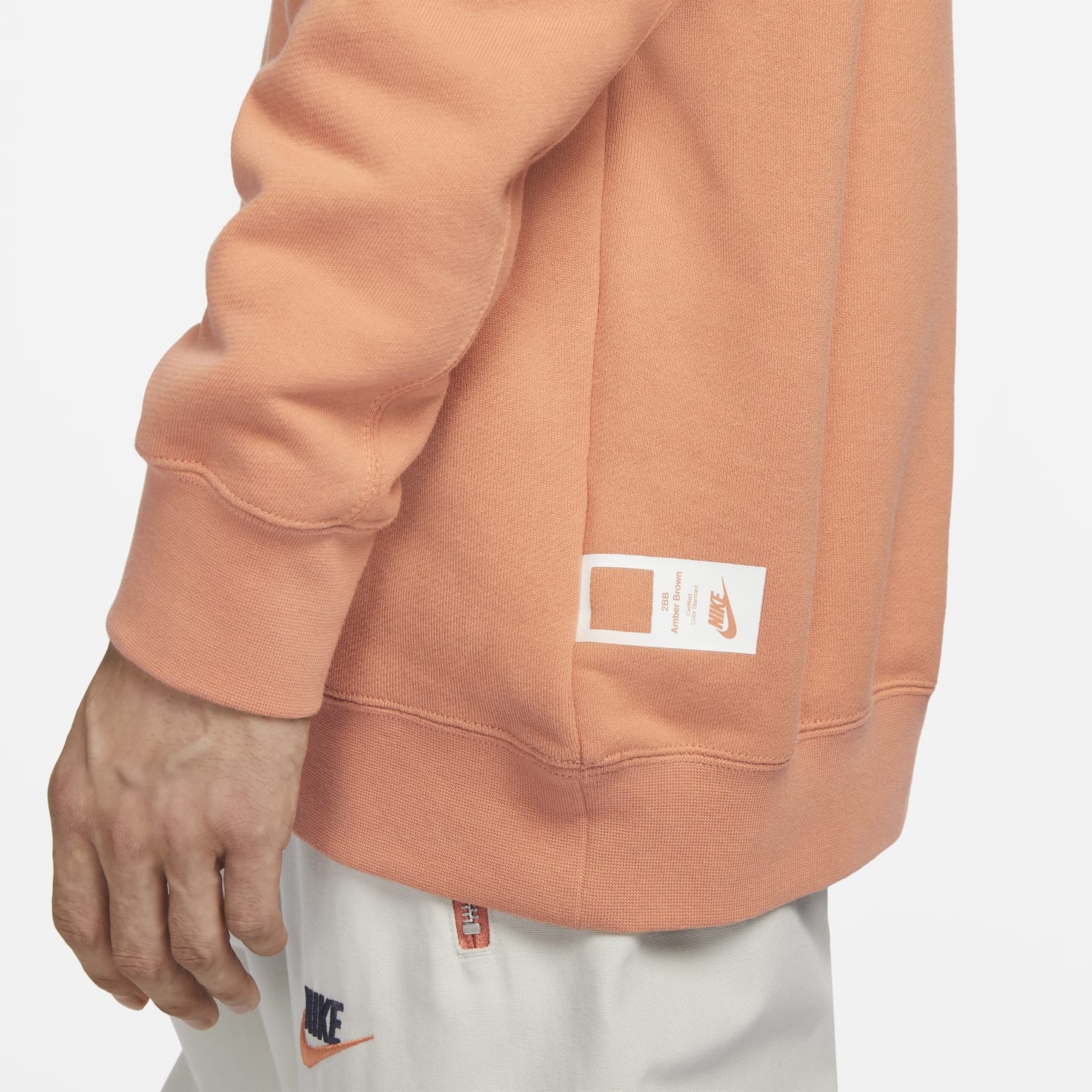 Nike Sportswear Premium Fleece Sweatshirt 'Orange' FV8592-225 - 4