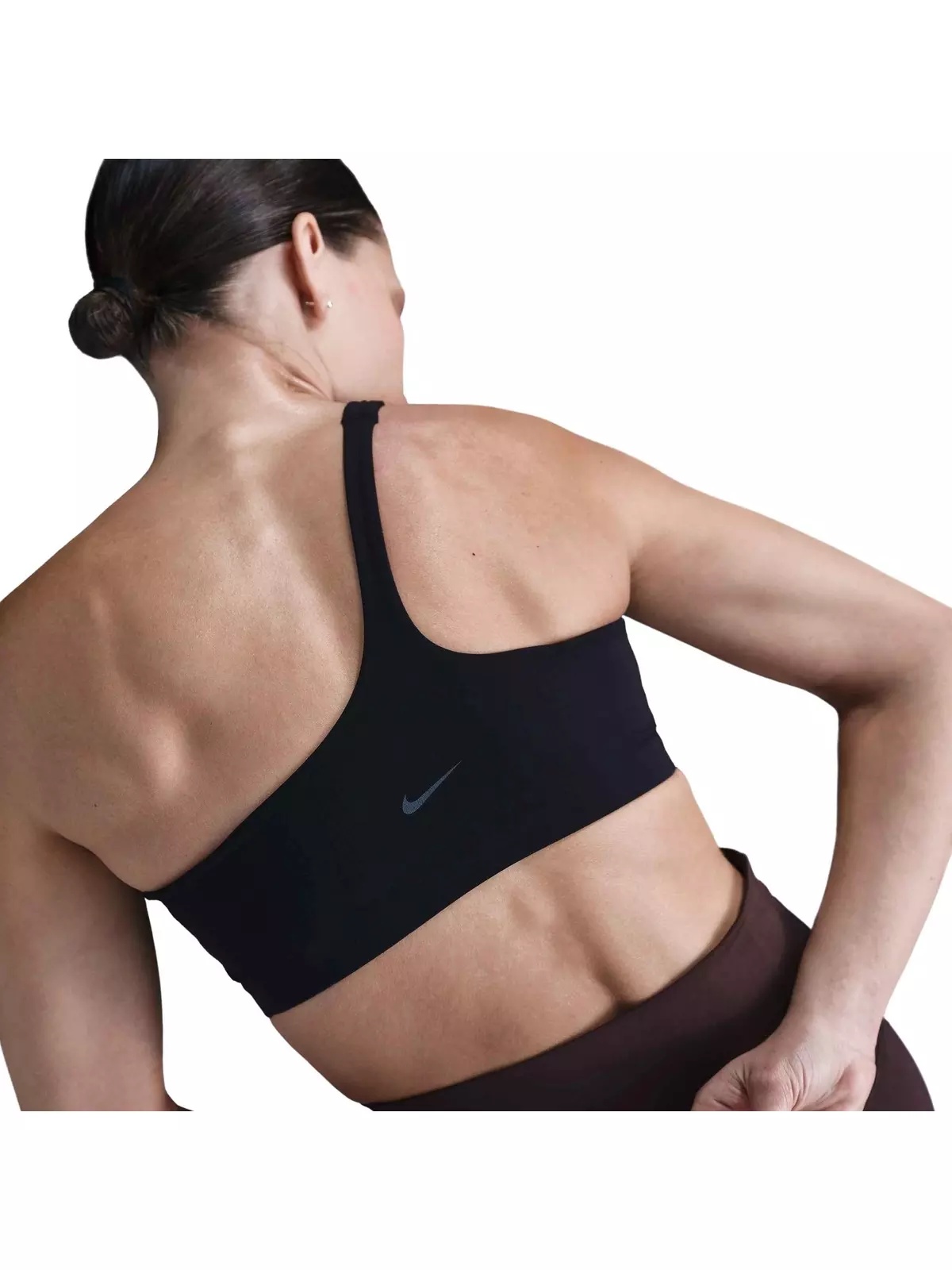 Women's Zenvy Asym Light-Support Padded Sports Bra -Black - 2
