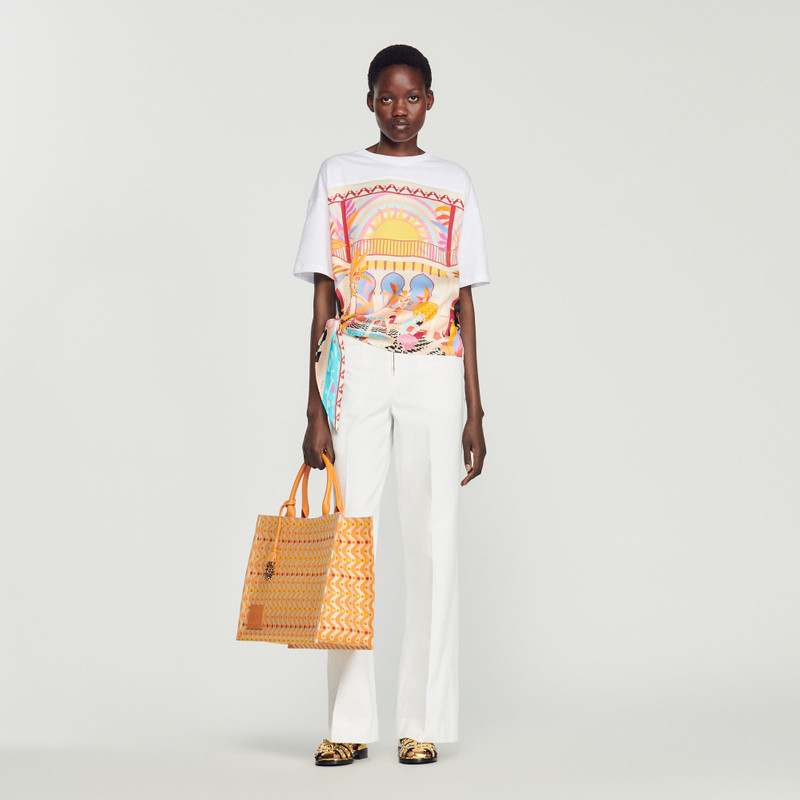Sandro Embroidered Kasbah tote bag outlook