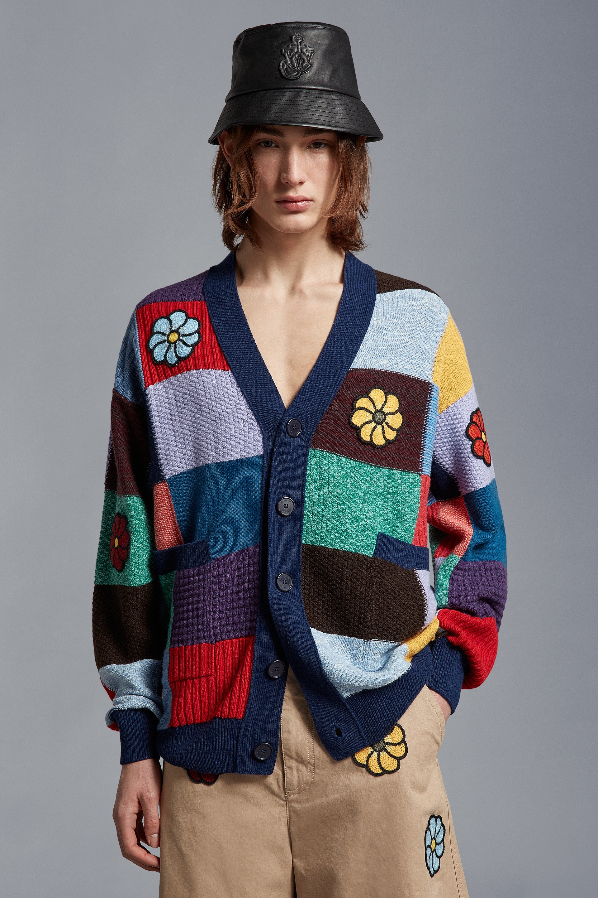 MONCLER GENIUS 1 JW ANDERSON 2023SS パッチワークカーディガン Moncler Patchwork Cardigan | REVERSIBLE