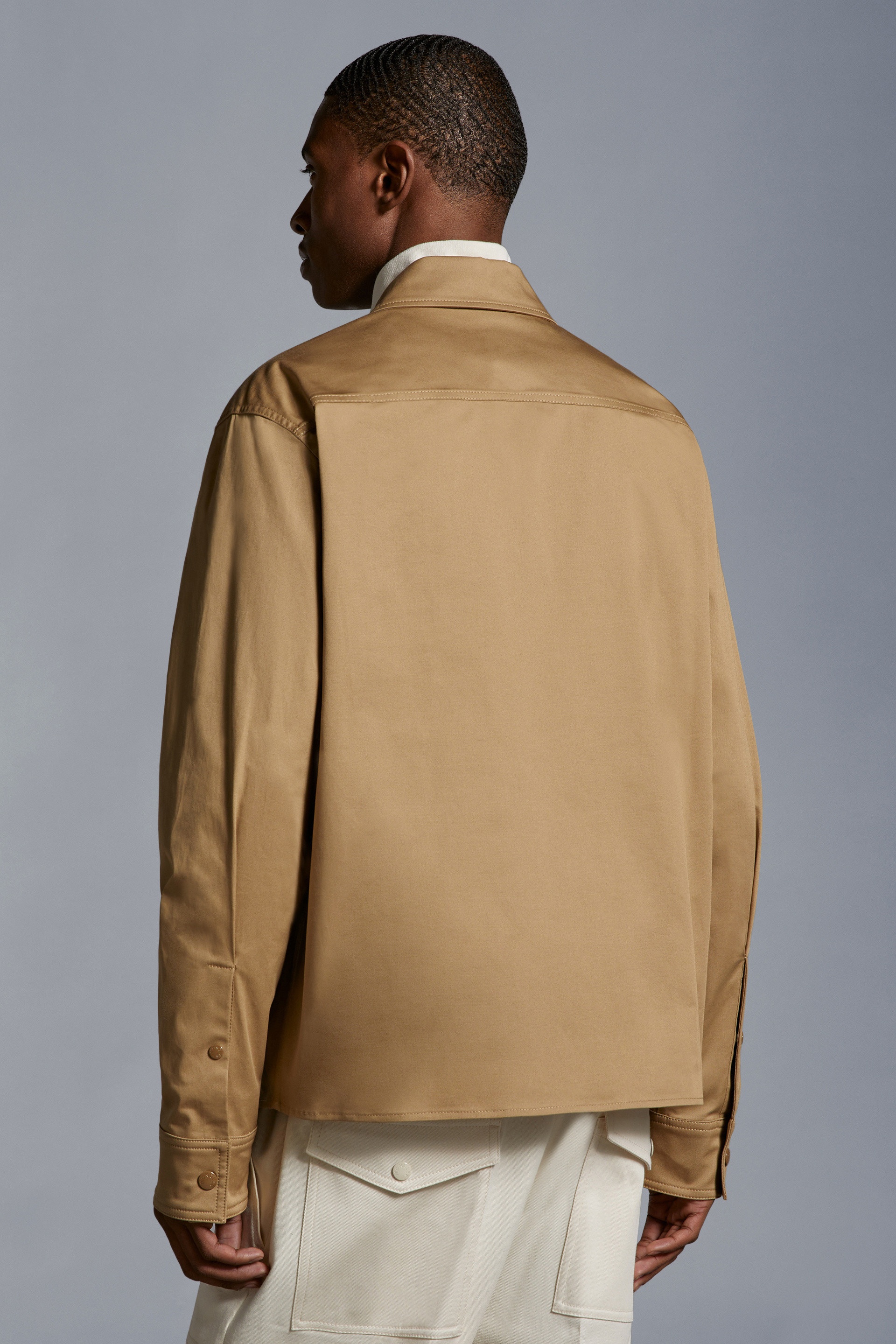 Gabardine Zip-Up Shirt - 5