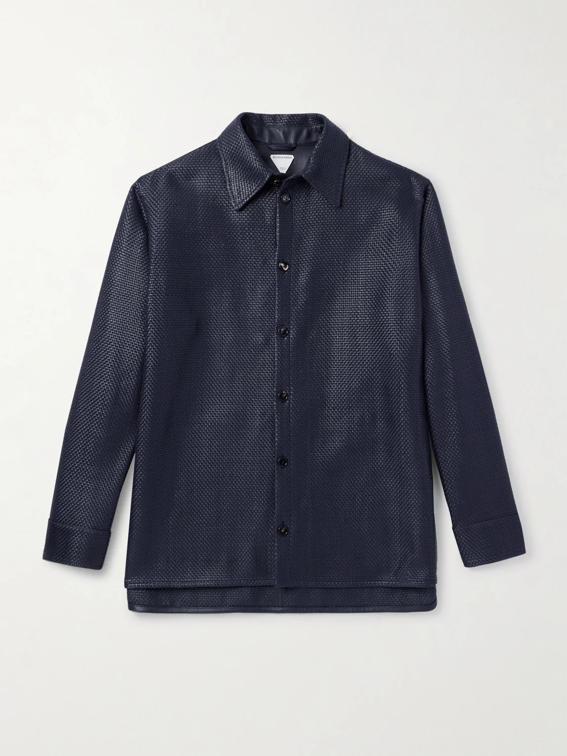 Intrecciato Leather Shirt - 1