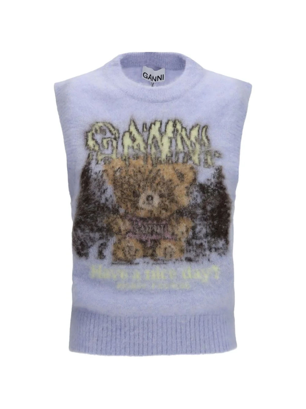 crew-neck vest - 1