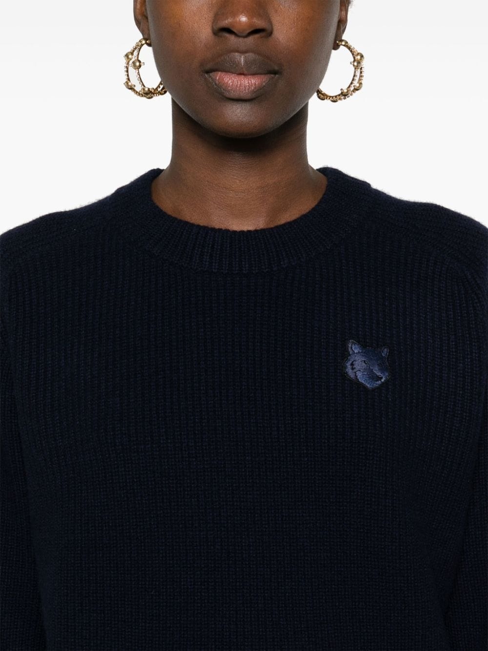 Bold Fox Head-patch sweater - 5