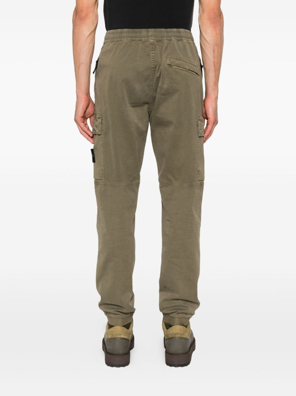 cargo pocket elasticated trousers - 4
