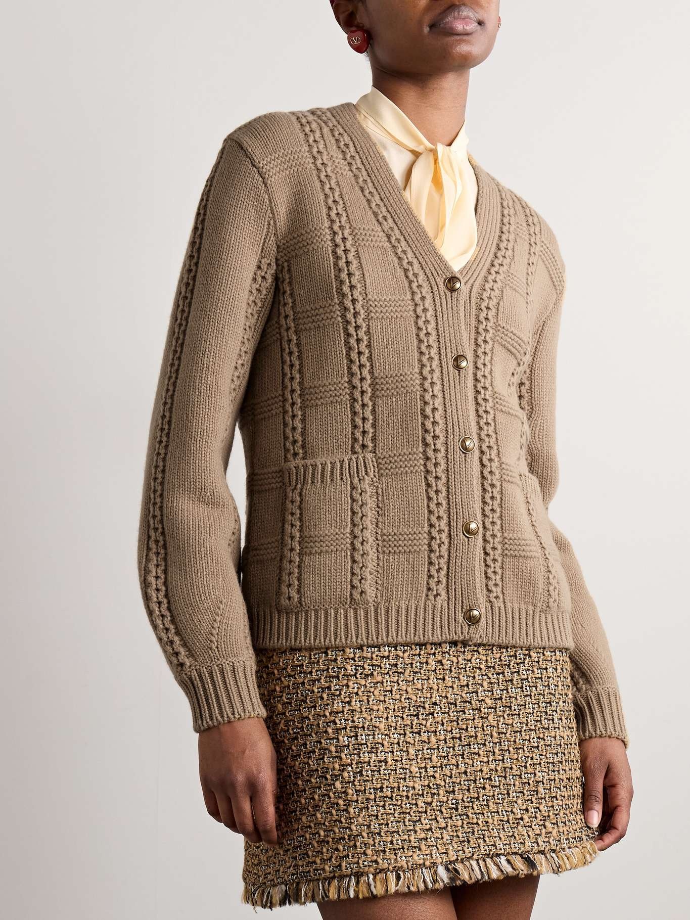Wool cardigan Brown - 3