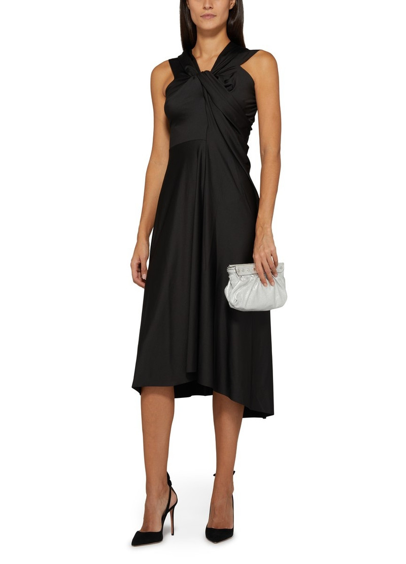 Cap Sleeve Draped Dress 6