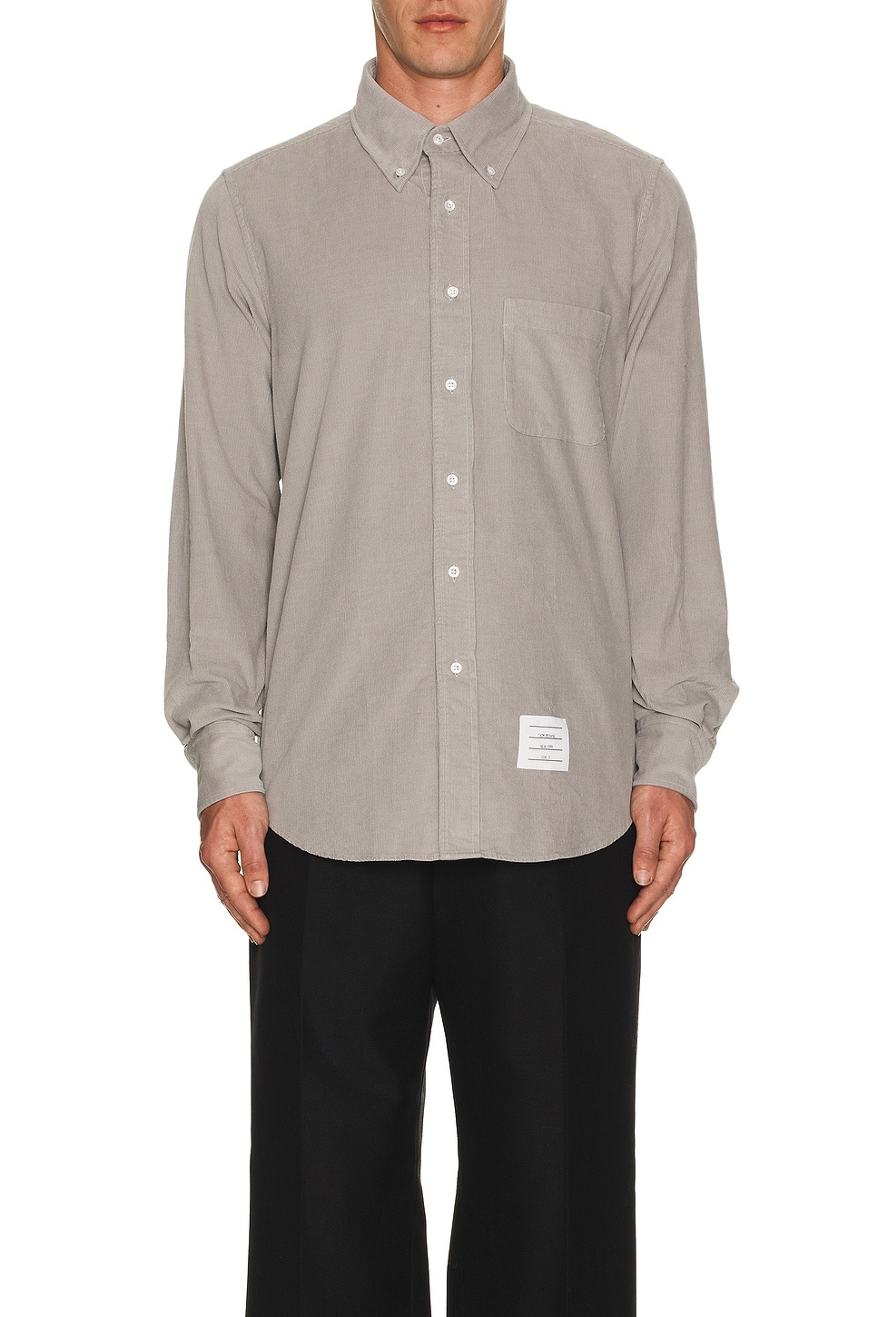 Straight Fit Corduroy Shirt - 4