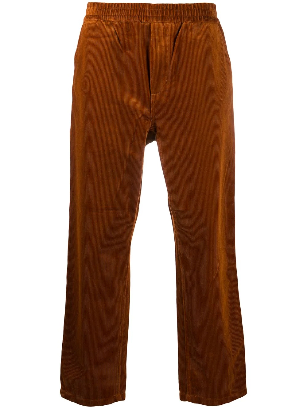 elasticated corduroy trousers - 1