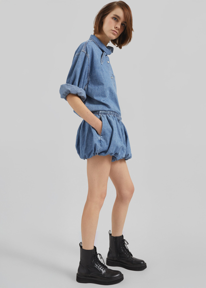 Varzy Denim Shirt - Medium Wash 8