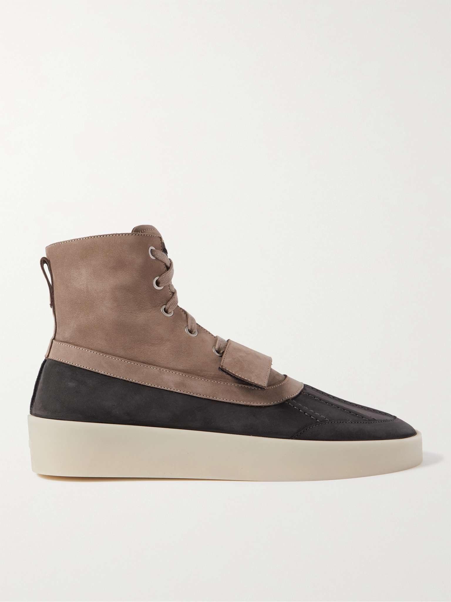 Panelled Nubuck Duck Boots - 1