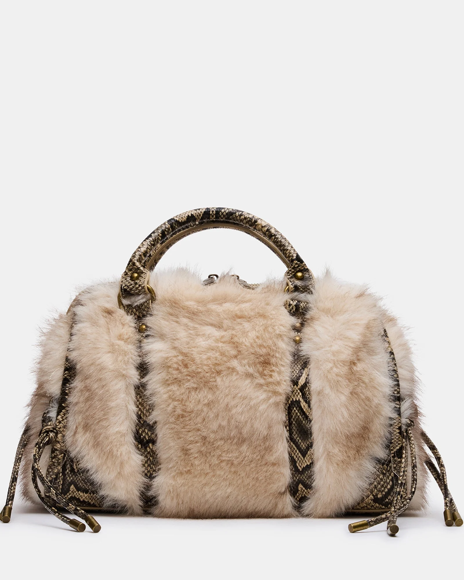 RIGGS FAUX FUR BAG NATURAL - 1