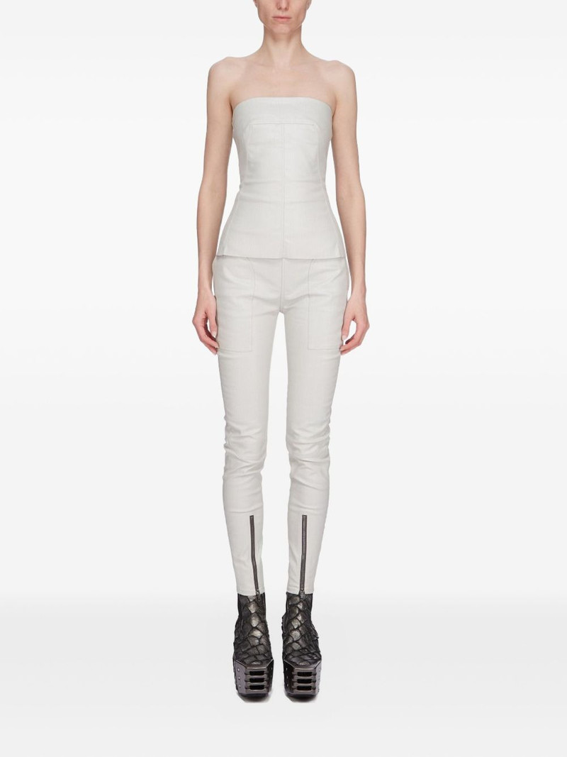 Rick Owens zip bustier top outlook