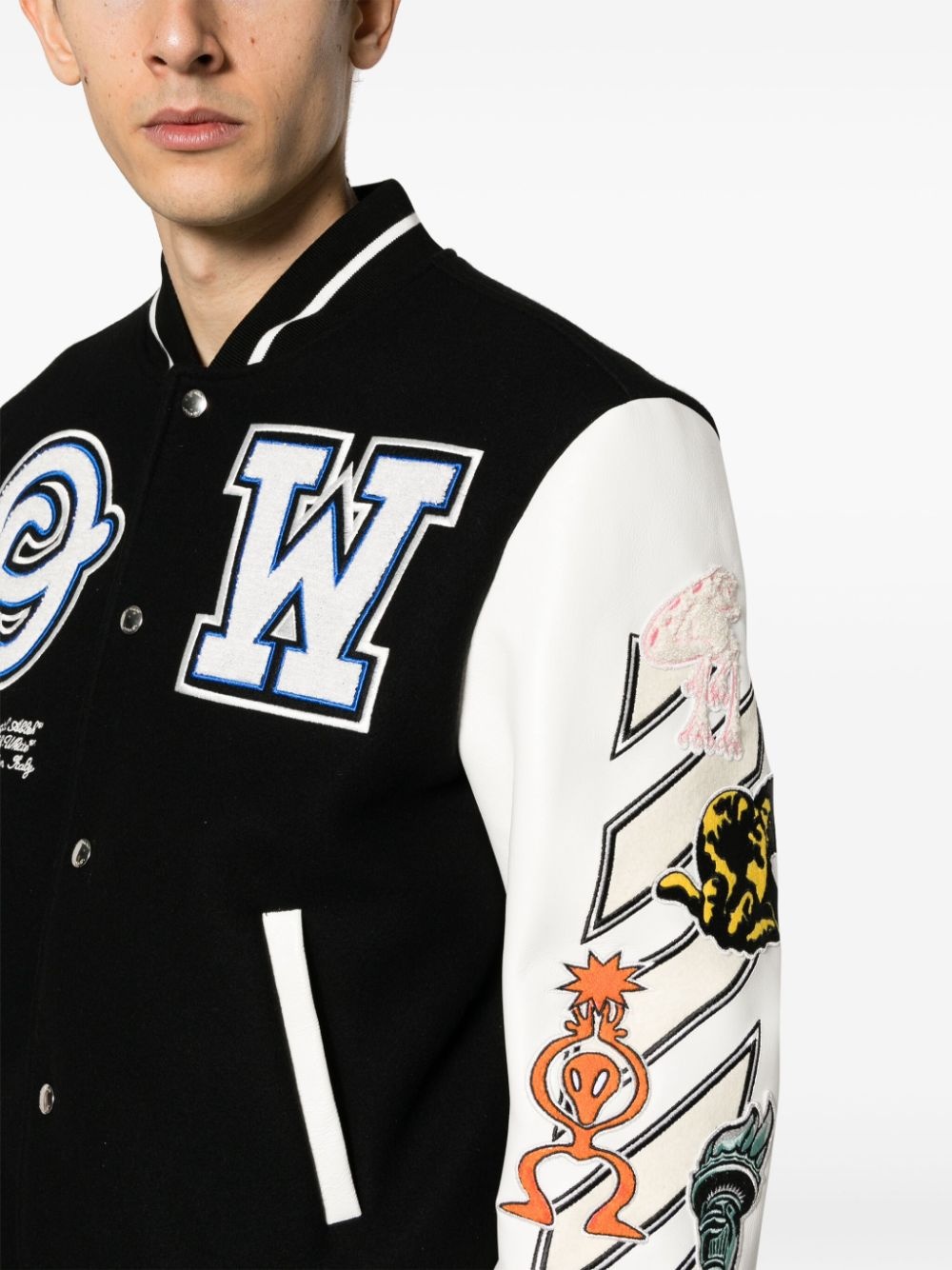 Logic Patch varsity jacket - 6