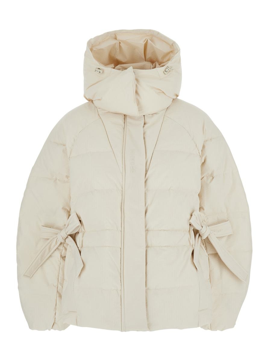 GANNI Ganni Tech Seersucker Oversized Puffer Jacket