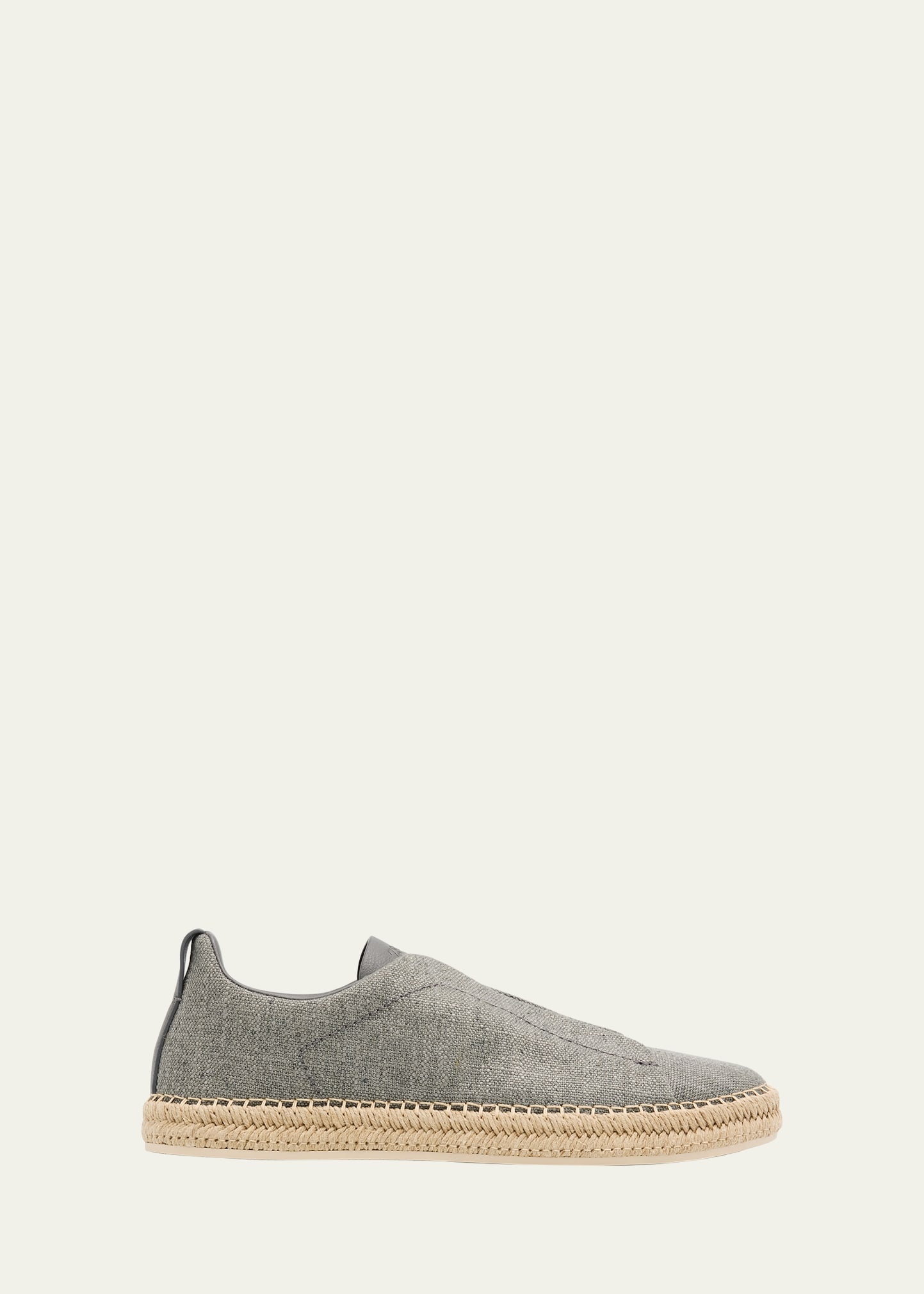 Men's Linen-Blend Triple Stitch Espadrilles - 1