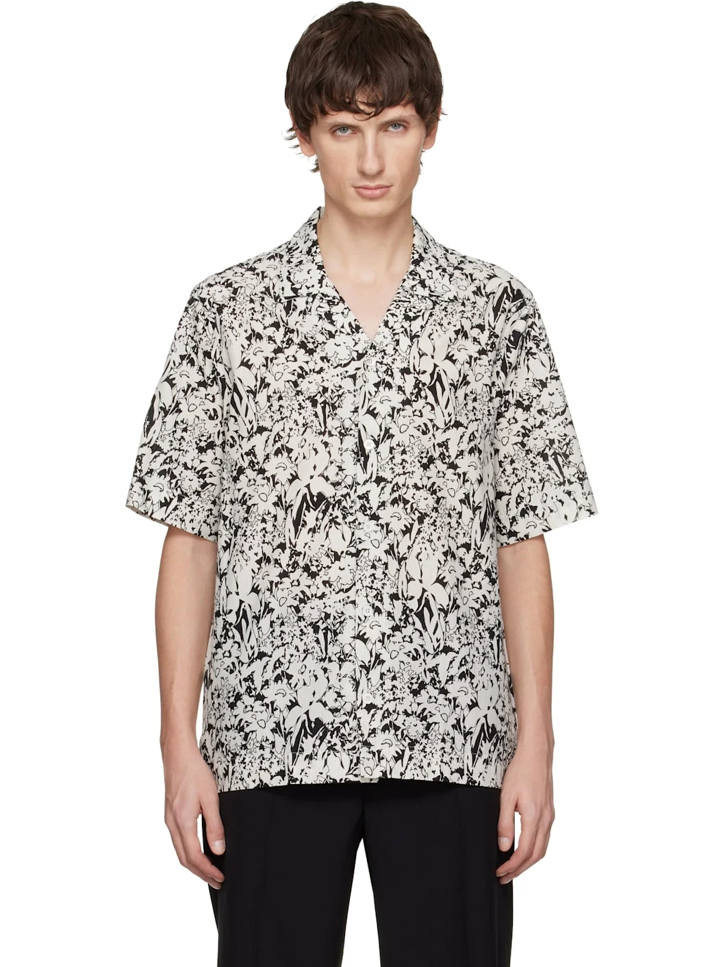 Black & White 'Avant Garden' Print Short-Sleeve Shirt - 1
