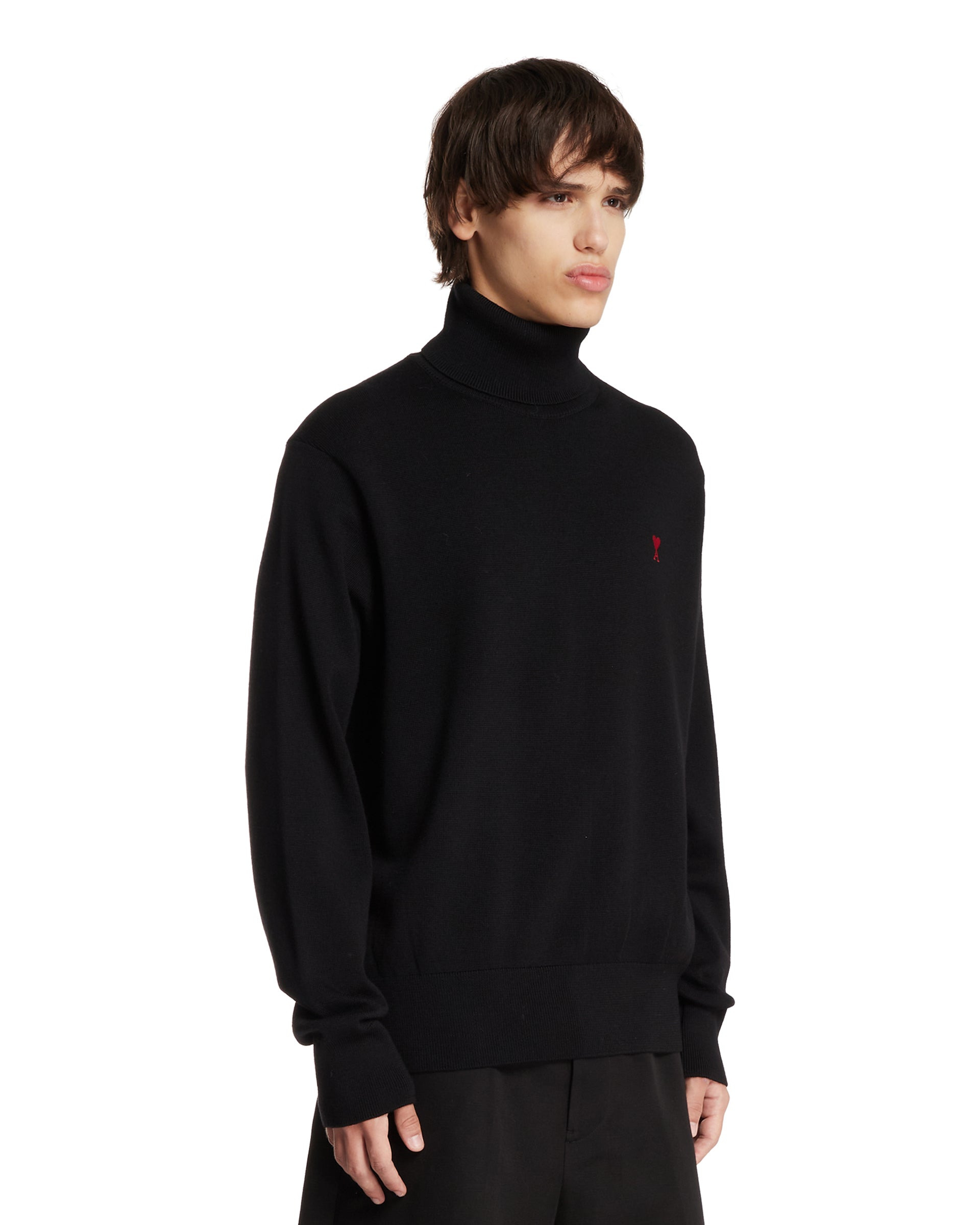 Black Ami de Coeur Turtleneck Sweater - 4
