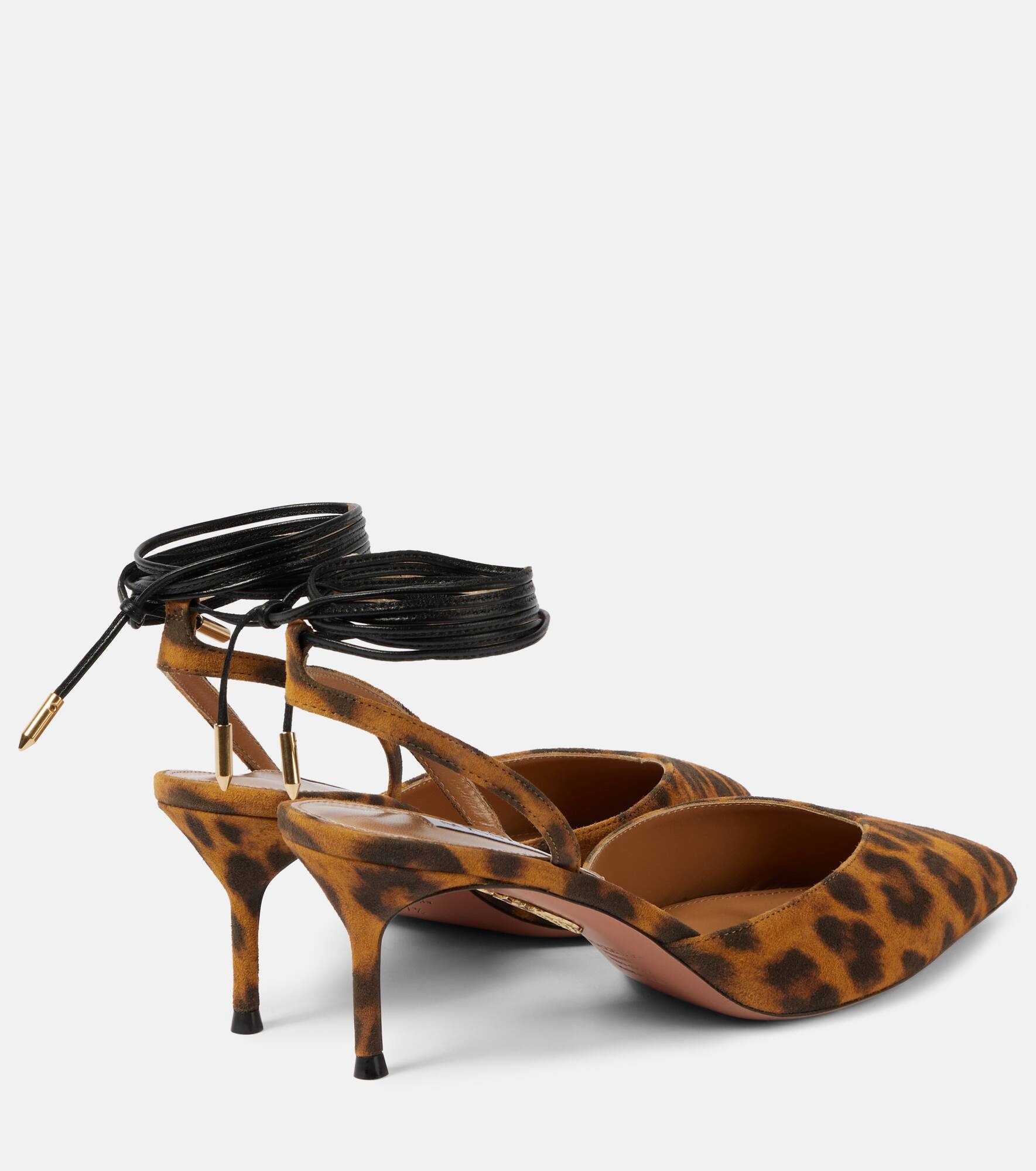 Beyond animal-print leather slingback pumps - 3