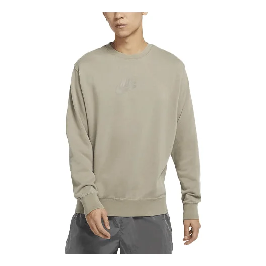 Nike Nsw French Terry Logo Printing Round Neck Pullover Long Sleeves 'Moon Lime' DD4665-087 - 1